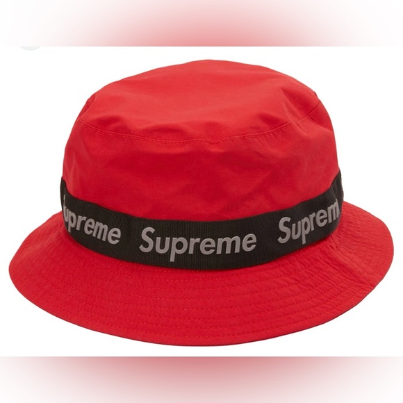 Supreme Other - Supreme Red and Black Bucket Hat